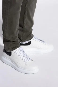 Alexander McQueen BIAŁY Skórzane buty sportowe