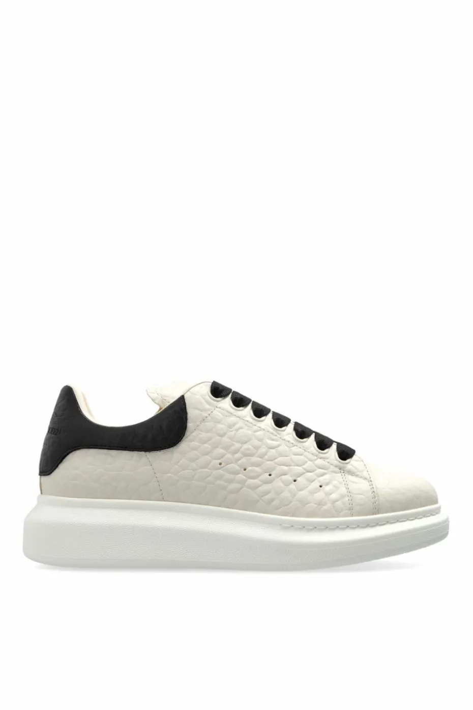 Alexander McQueen BIAŁY Skórzane buty sportowe