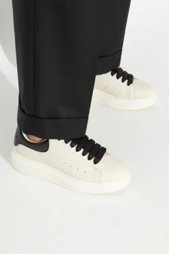 Alexander McQueen BIAŁY Skórzane buty sportowe