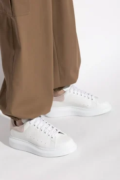 Alexander McQueen BIAŁY Skórzane buty sportowe