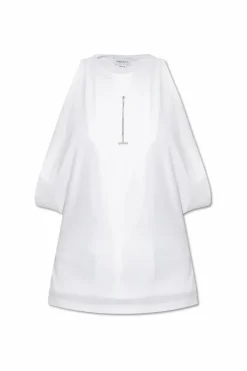 Alexander McQueen BIAŁY Top z okrągłym dekoltem