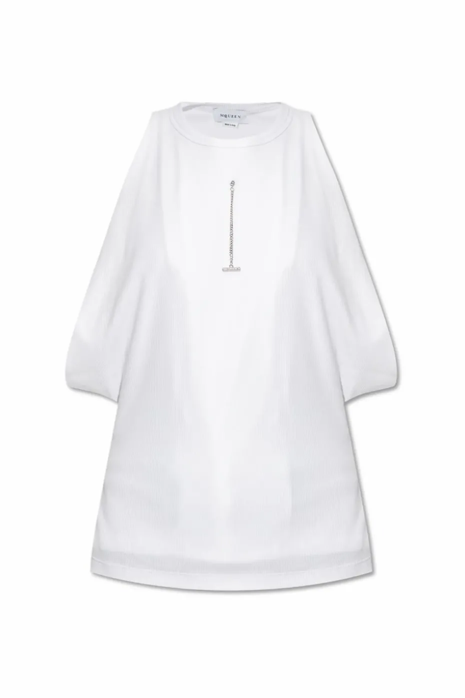 Alexander McQueen BIAŁY Top z okrągłym dekoltem