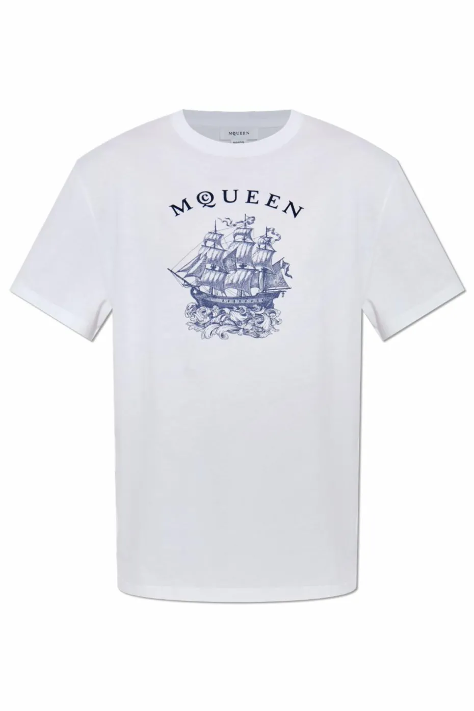 Alexander McQueen BIAŁY T-shirt z nadrukiem
