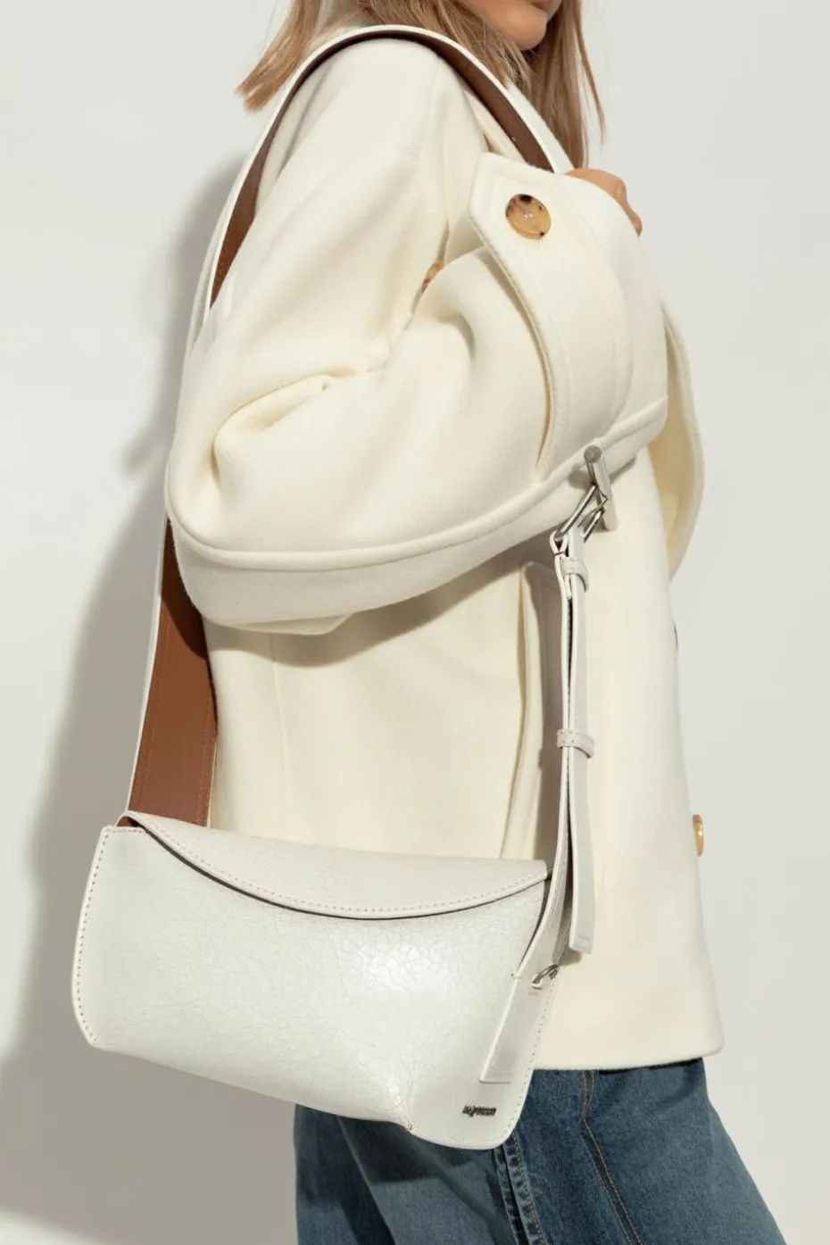 Alexander McQueen BIAŁY Torba na ramię `The Sling`