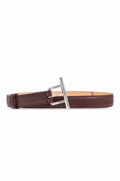 Alexander McQueen BORDO Skórzany pasek
