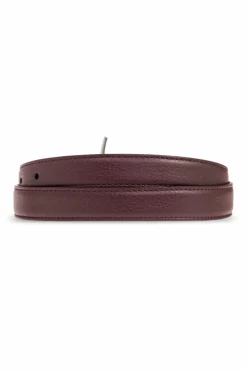 Alexander McQueen BORDO Skórzany pasek