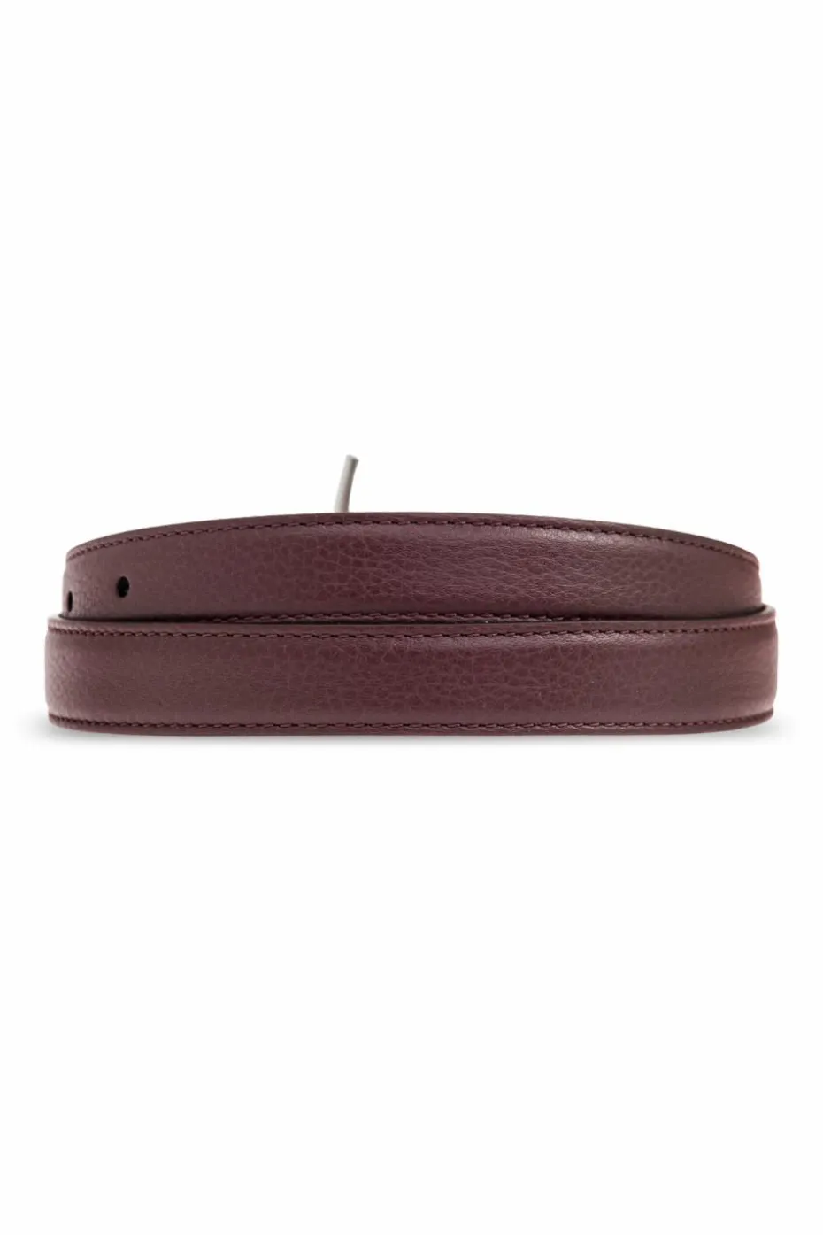 Alexander McQueen BORDO Skórzany pasek