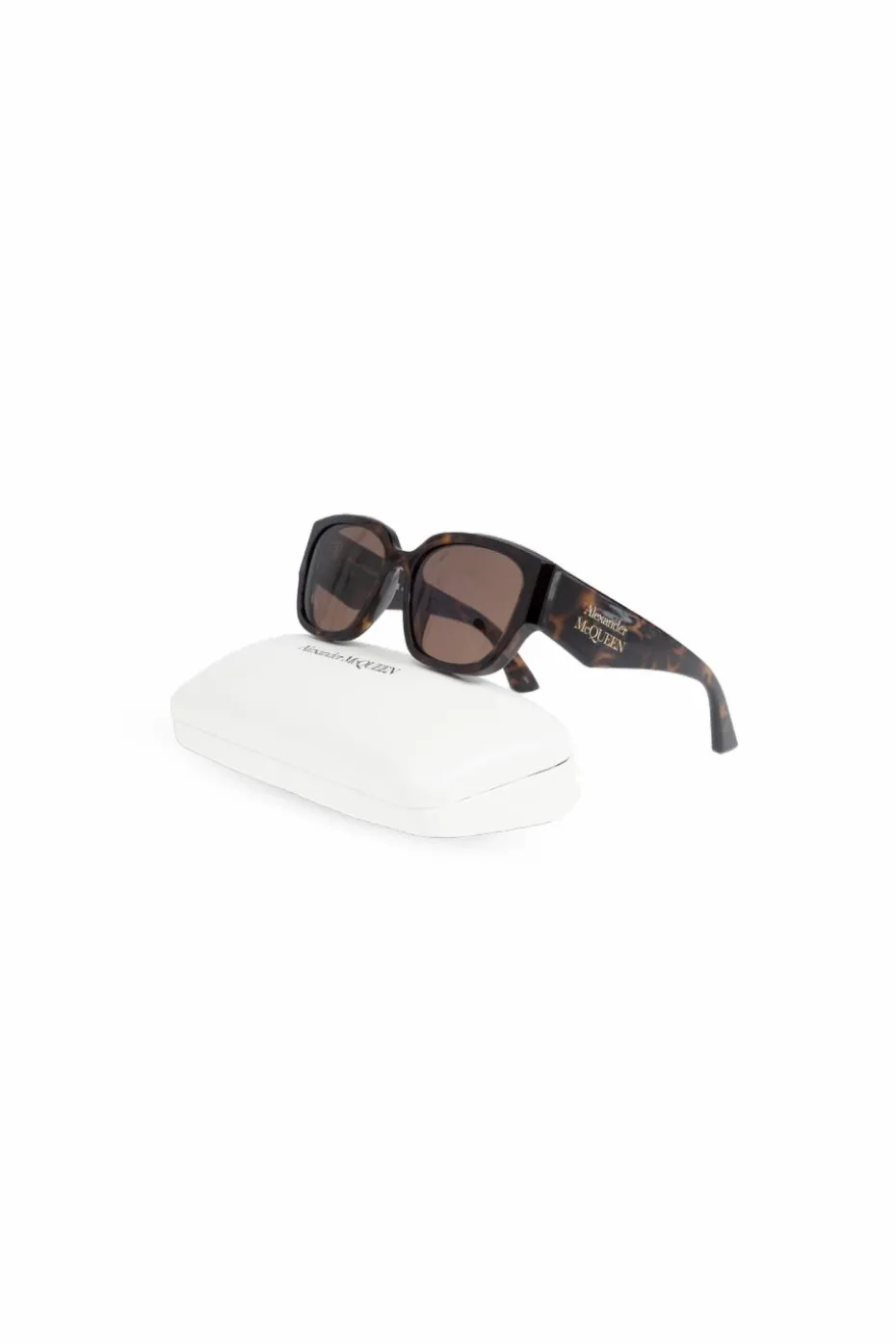 Alexander McQueen BRĄZOWY Okulary przeciwsłoneczne