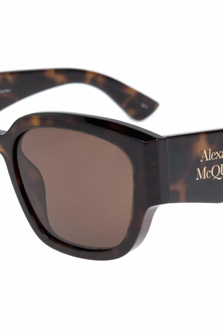 Alexander McQueen BRĄZOWY Okulary przeciwsłoneczne
