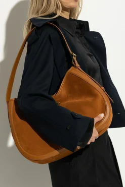 Alexander McQueen BRĄZOWY Torba na ramię ‘T-Bar`