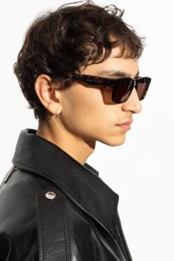 Alexander McQueen BRĄZOWY Okulary przeciwsłoneczne