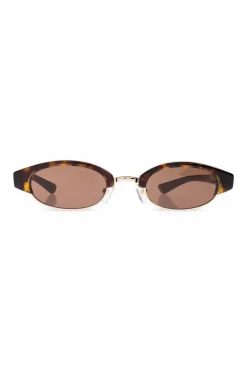 Alexander McQueen BRĄZOWY Okulary przeciwsłoneczne