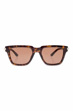 Alexander McQueen BRĄZOWY Okulary przeciwsłoneczne