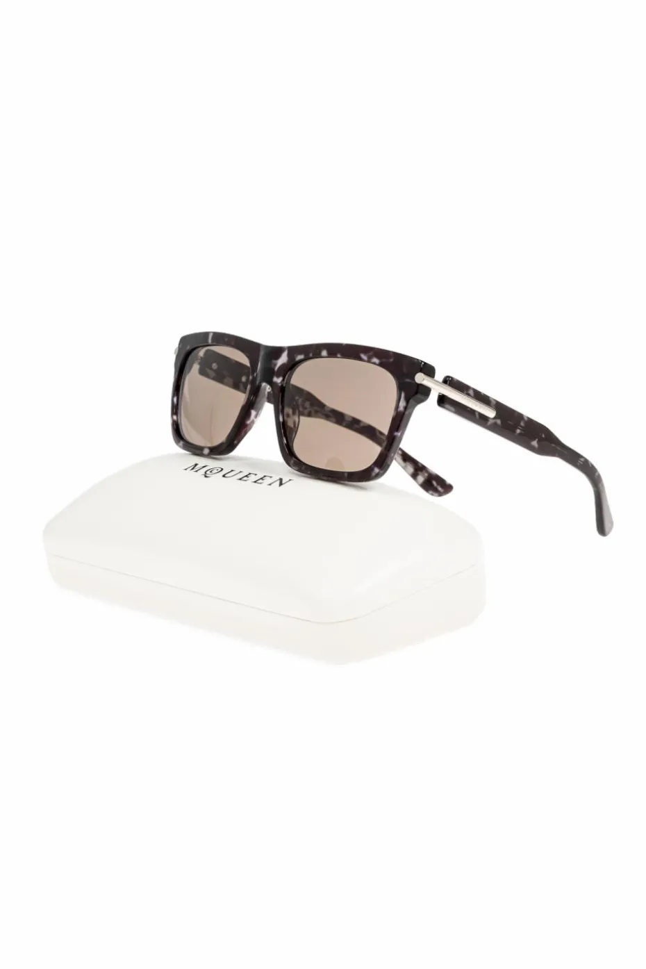 Alexander McQueen CZARNY Okulary przeciwsłoneczne