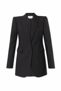 Alexander McQueen CZARNY Wełniana marynarka