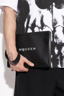 Alexander McQueen CZARNY Skórzana torba do ręki