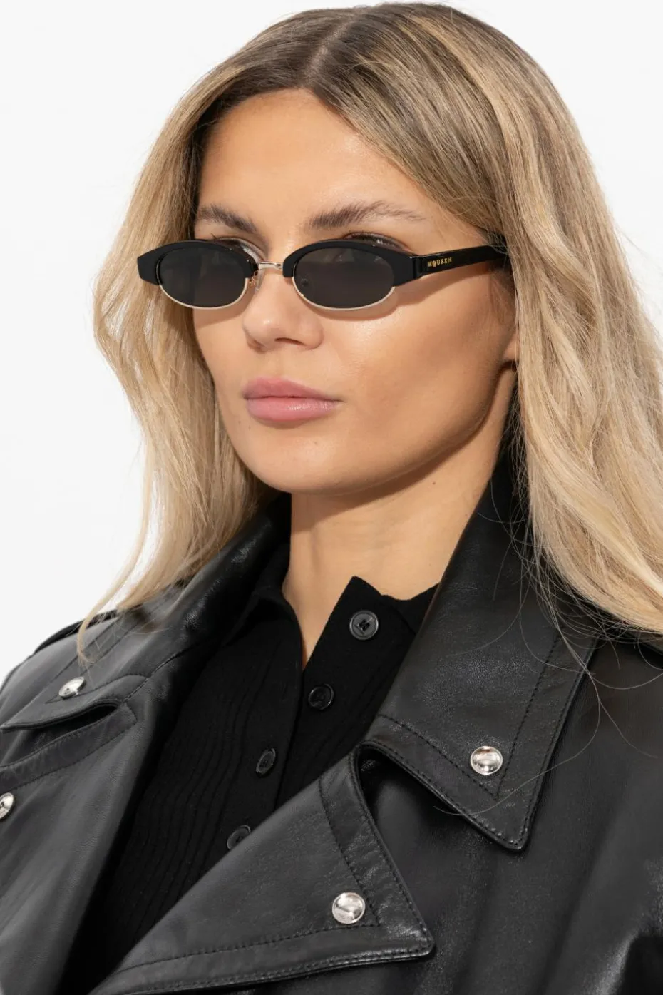 Alexander McQueen CZARNY Okulary przeciwsłoneczne