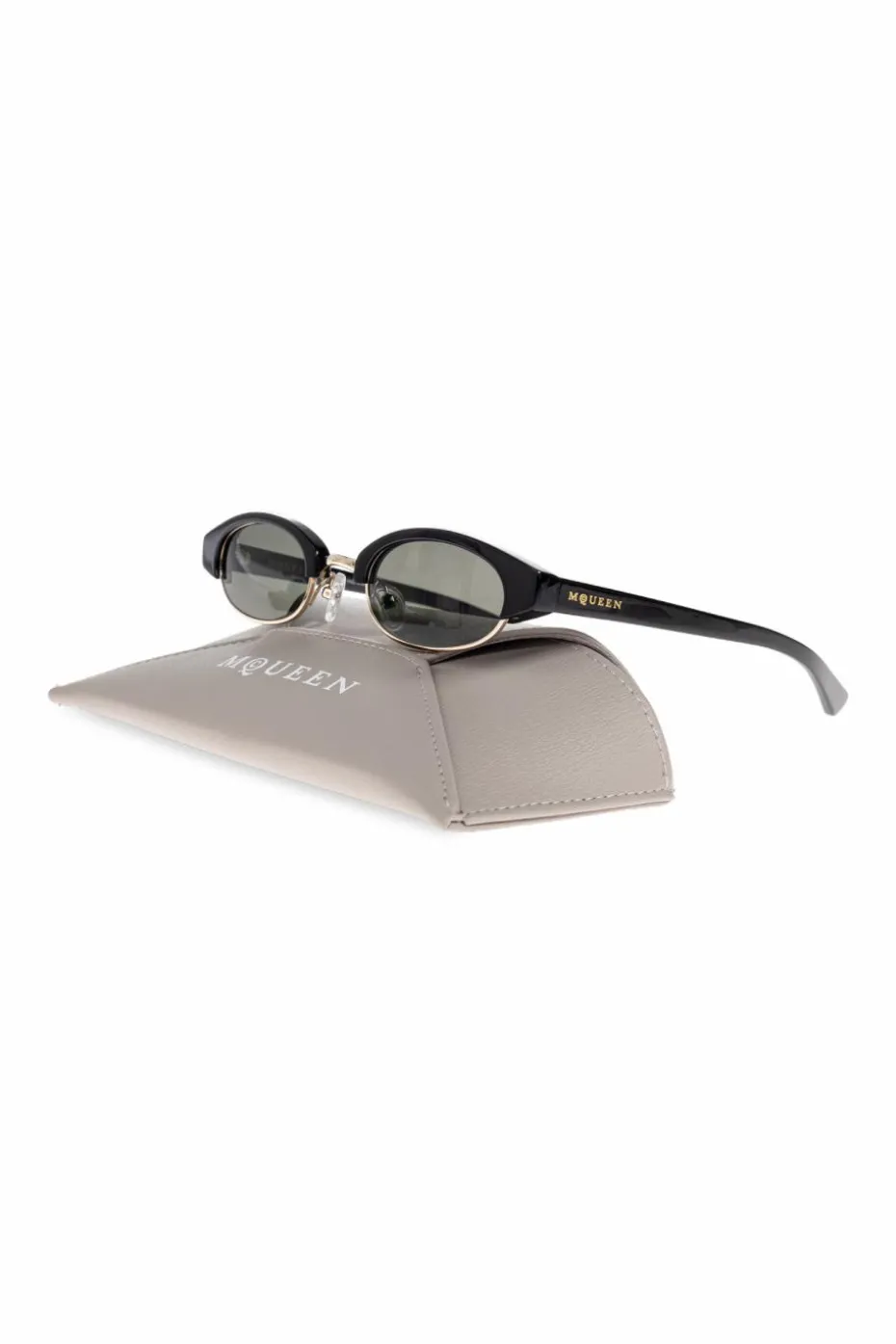 Alexander McQueen CZARNY Okulary przeciwsłoneczne