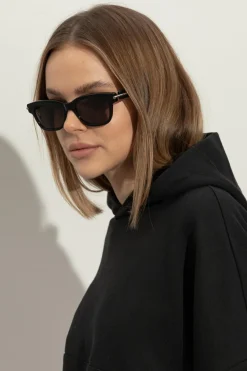 Alexander McQueen CZARNY Okulary przeciwsłoneczne