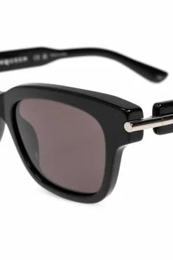 Alexander McQueen CZARNY Okulary przeciwsłoneczne