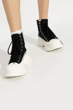 Alexander McQueen CZARNY Buty sportowe za kostkę
