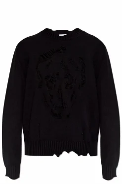 Alexander McQueen CZARNY Sweter z logo