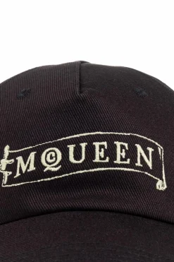 Alexander McQueen CZARNY Czapka z daszkiem