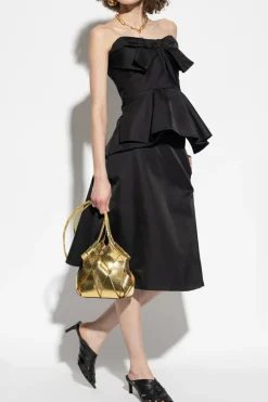 Alexander McQueen CZARNY Asymetryczna spódnica