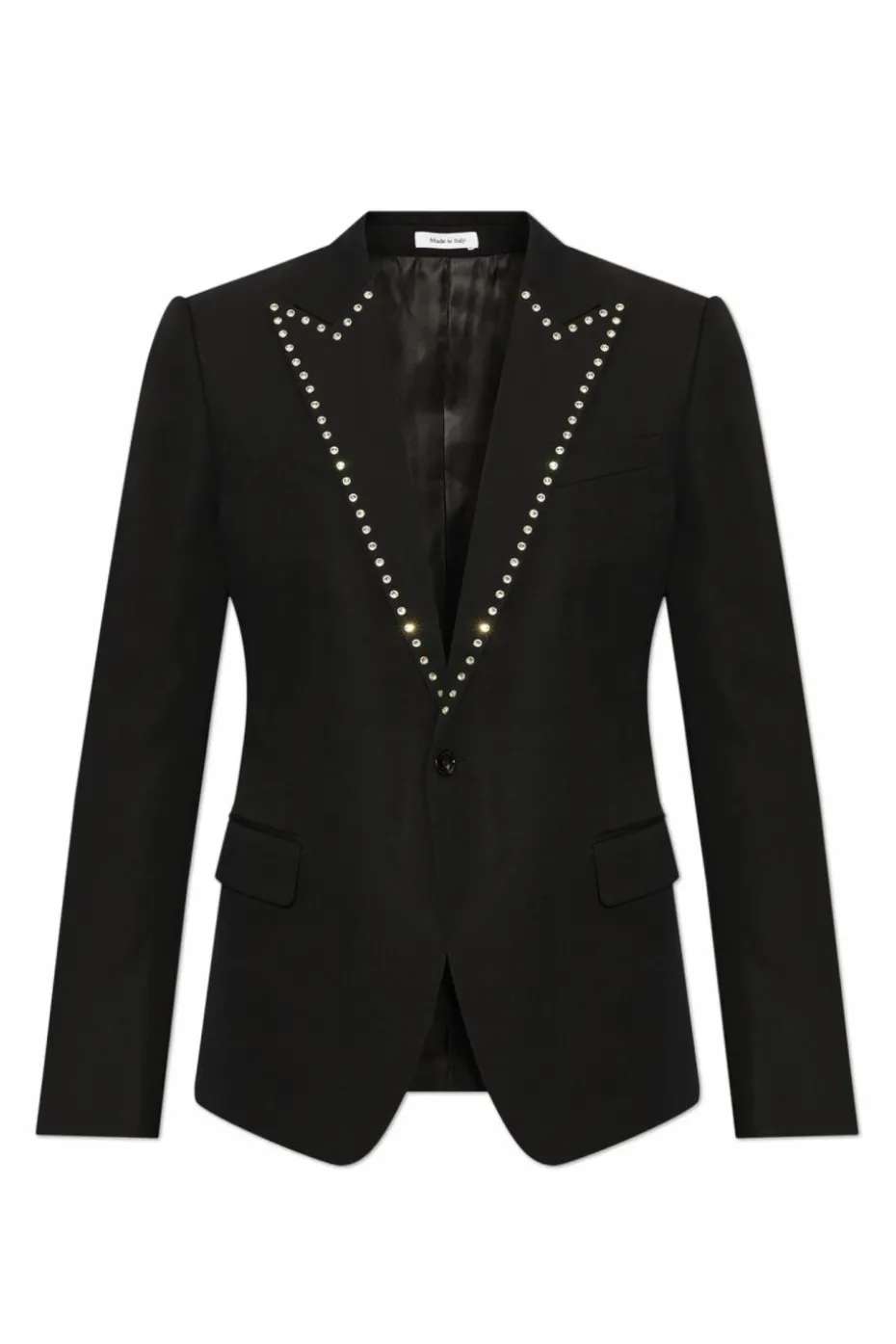 Alexander McQueen CZARNY Wełniana marynarka