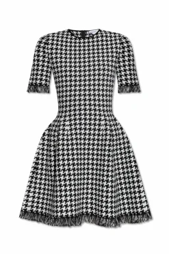 Alexander McQueen CZARNY Sukienka ze wzorem
