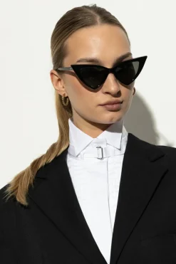 Alexander McQueen CZARNY Okulary przeciwsłoneczne