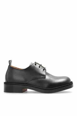 Alexander McQueen CZARNY Skórzane buty