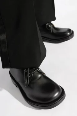 Alexander McQueen CZARNY Skórzane buty