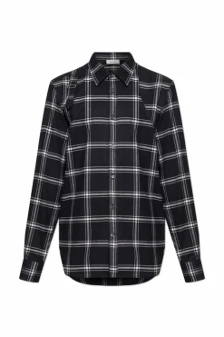 Alexander McQueen CZARNY Koszula ze wzorem w kratę