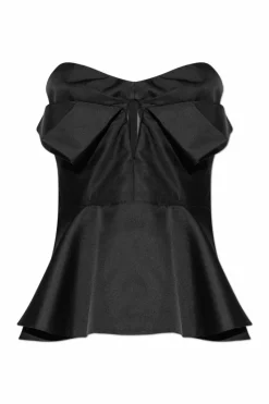 Alexander McQueen CZARNY Gorset z odkrytymi ramionami
