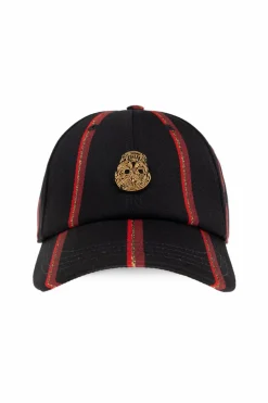 Alexander McQueen CZARNY Czapka z daszkiem