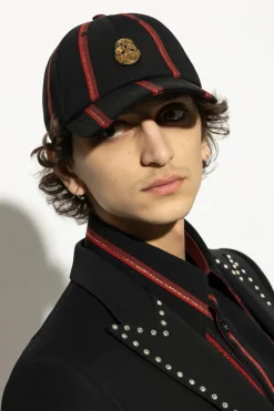 Alexander McQueen CZARNY Czapka z daszkiem