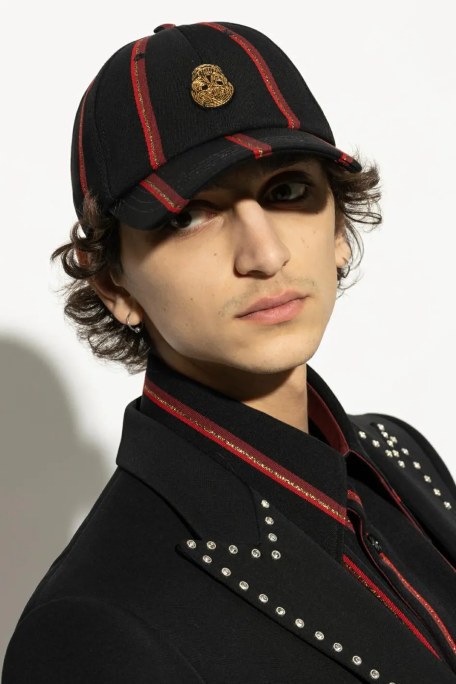 Alexander McQueen CZARNY Czapka z daszkiem