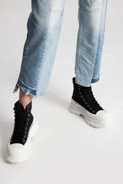 Alexander McQueen CZARNY Buty sportowe za kostkę