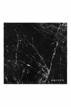 Alexander McQueen CZARNY Bawełniana chusta