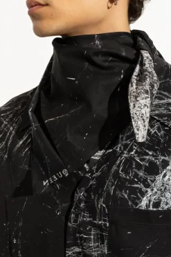 Alexander McQueen CZARNY Bawełniana chusta