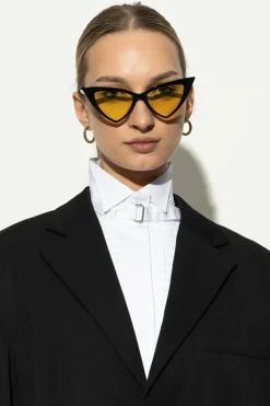 Alexander McQueen CZARNY Okulary przeciwsłoneczne