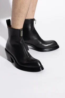 Alexander McQueen CZARNY Skórzane botki