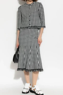 Alexander McQueen CZARNY Spódnica we wzory