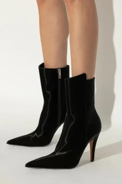 Alexander McQueen CZARNY Botki na obcasie