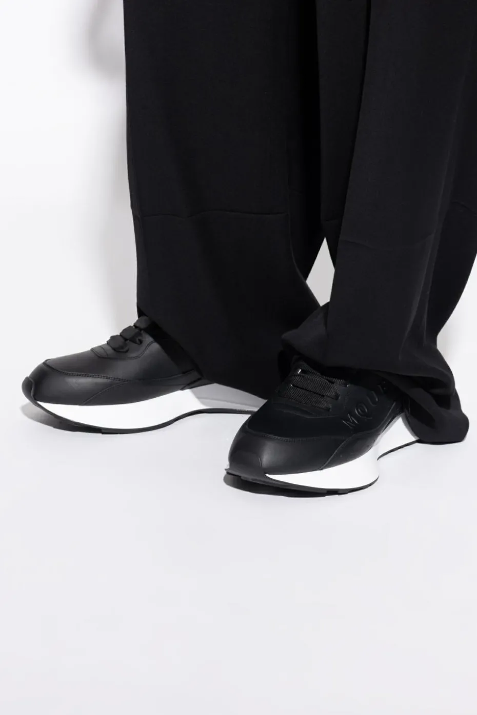 Alexander McQueen CZARNY Buty sportowe z logo