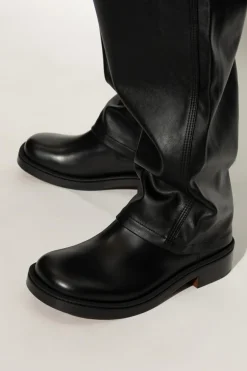 Alexander McQueen CZARNY Skórzane buty