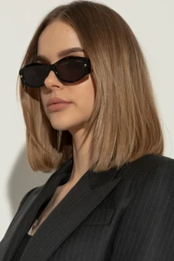 Alexander McQueen CZARNY Okulary przeciwsłoneczne