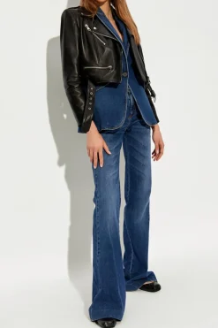 Alexander McQueen CZARNY Kurtka skórzana