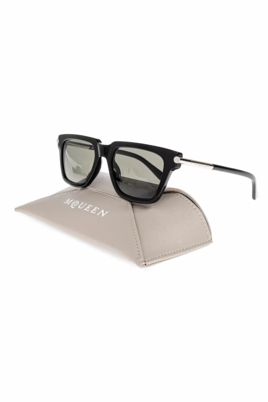 Alexander McQueen CZARNY Okulary przeciwsłoneczne